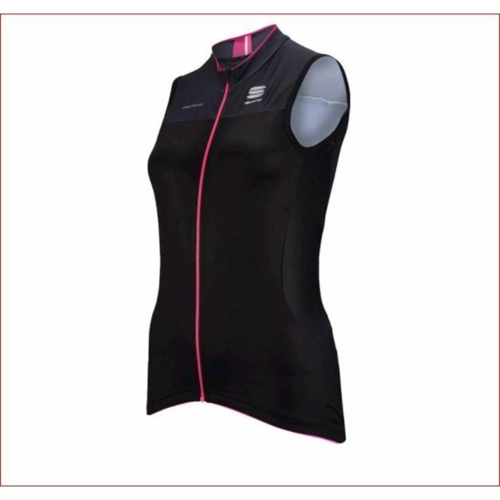Sportful Bodyfit Pro Womens Cycling Jersey Sleeveless Black Pink 1101342 S